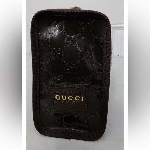Gucci Brown Toiletry Bag with Signature Monogram and Webbing - Picture 2 of 6